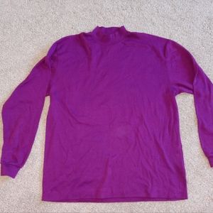 United Colors Of Benetton Plum Purple Funnel Turtle Neck L